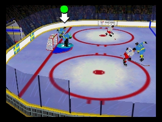 Olympic Hockey Nagano '98 (USA) In game screenshot